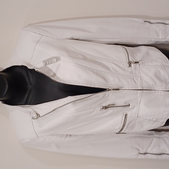 Le Chateau Faux Leather Biker Jacket- Sz. XS - Picture 8 of 12
